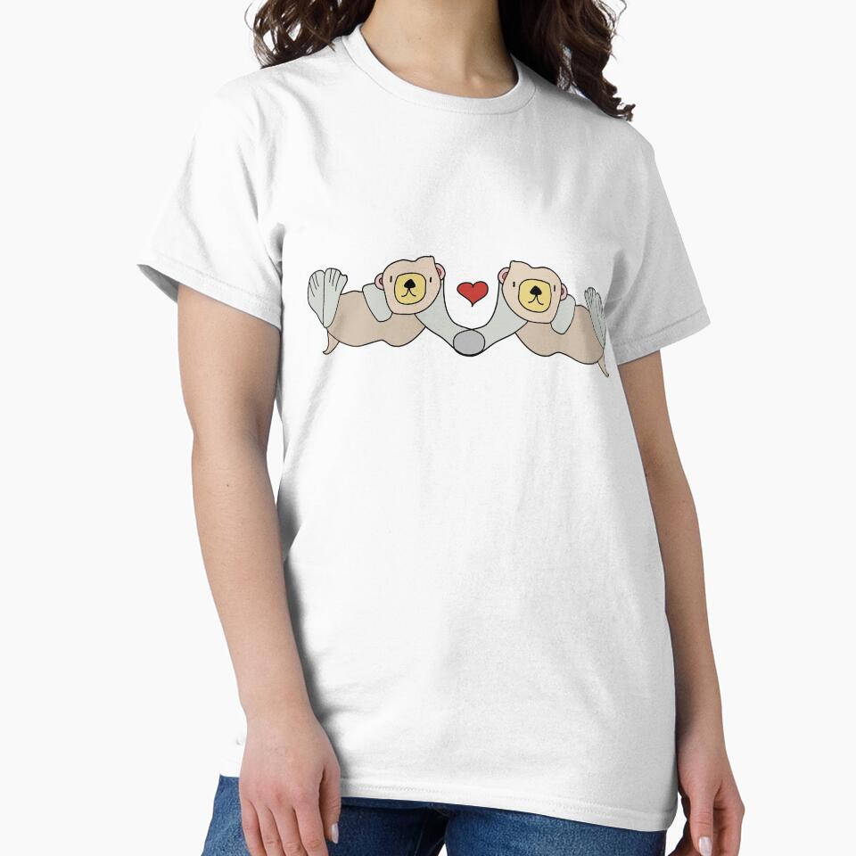 Otters in Love Pattern by critterandposie