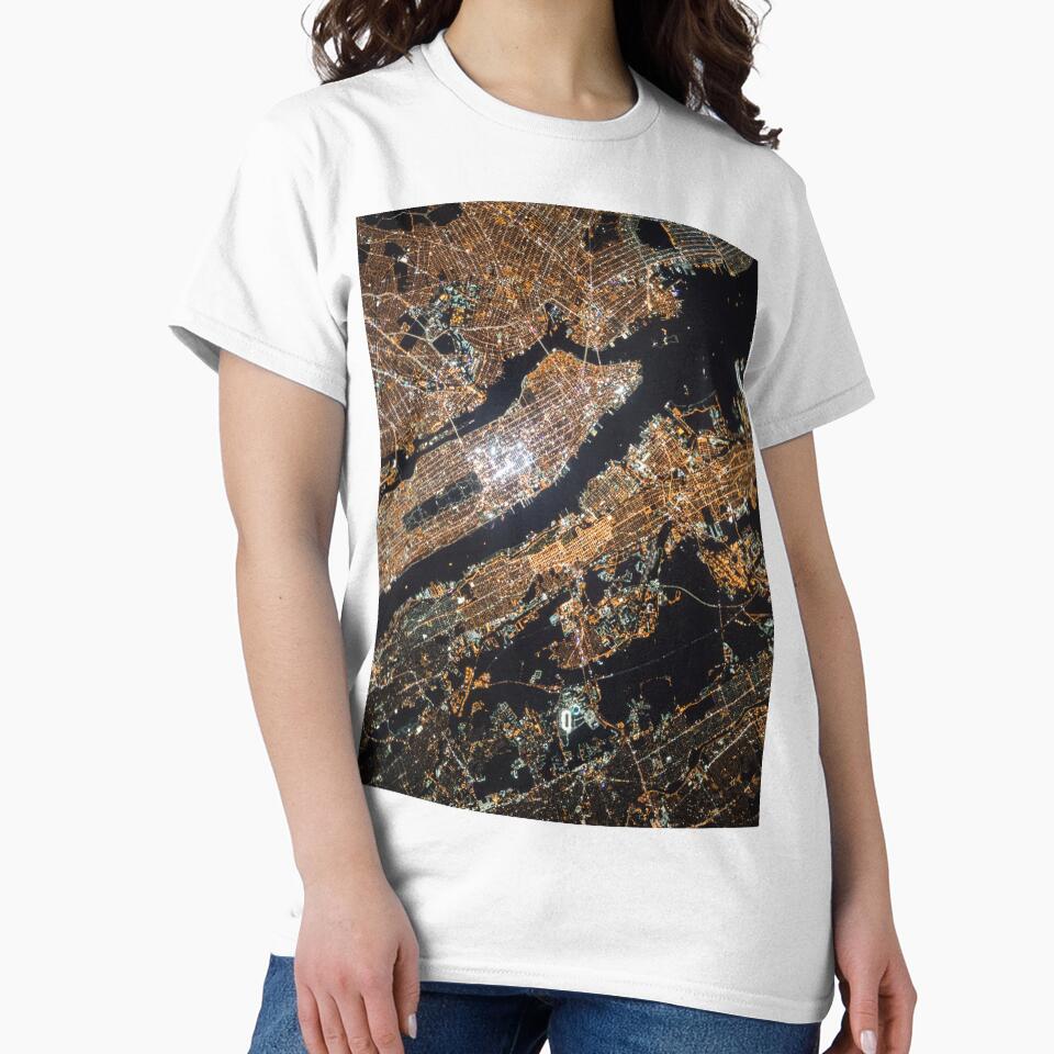 Pretty golden satellite view of earth by DelightfulArts