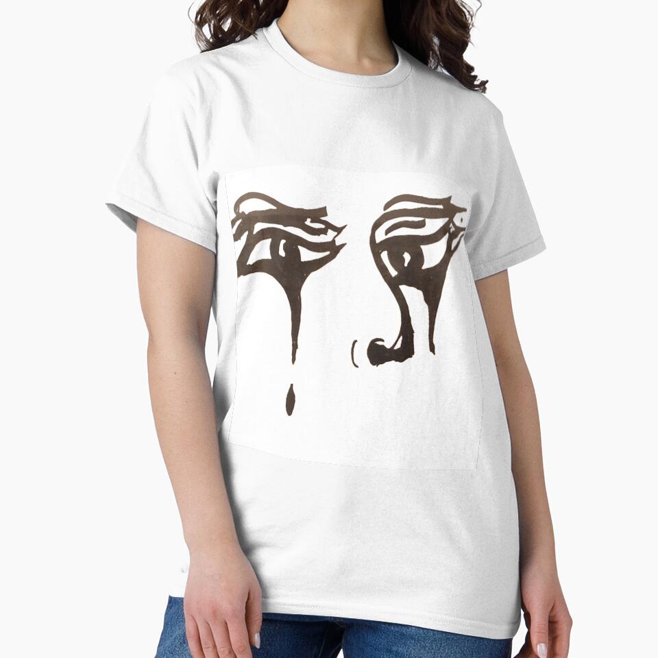 Zorla visions emotional release. Crying eyes line art. Spiritual healing and shadow work design. by Zorla Visions