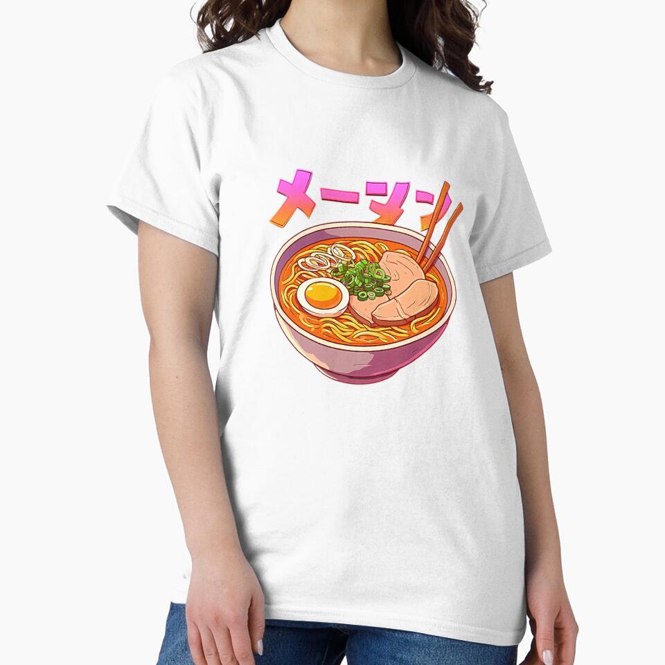 Synthwave Ramen Noodles by DeadpanThreads