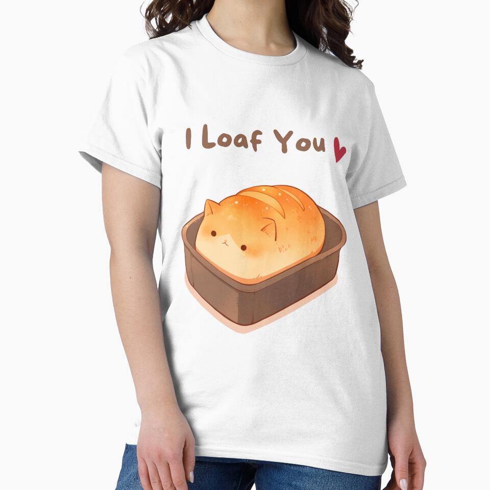I Loaf you Kawaii Bread Loaf by Mushroomskitty