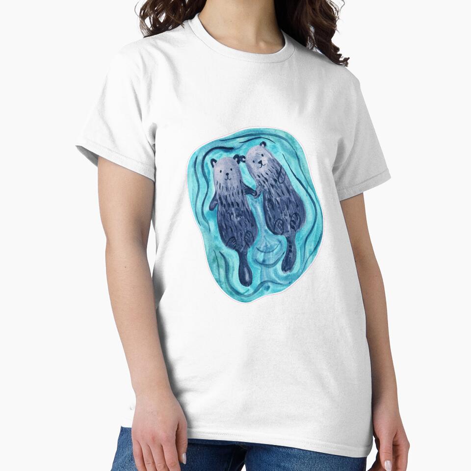 Significant Otters swiming by fatydesignspace