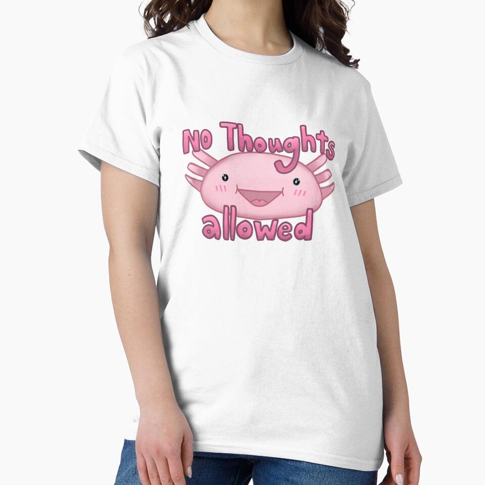 Axolotl No Thoughts Allowed by Merl-designs