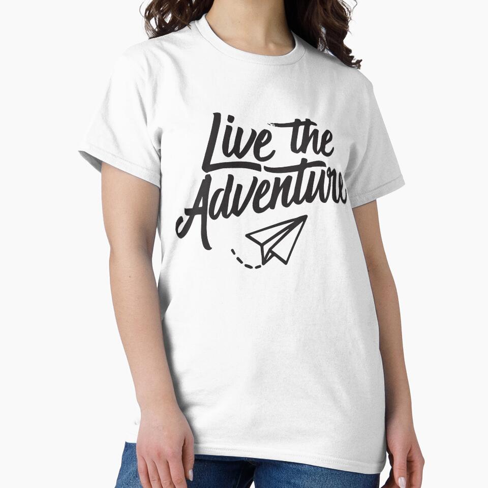Live the Adventure Black Text by JRDartists