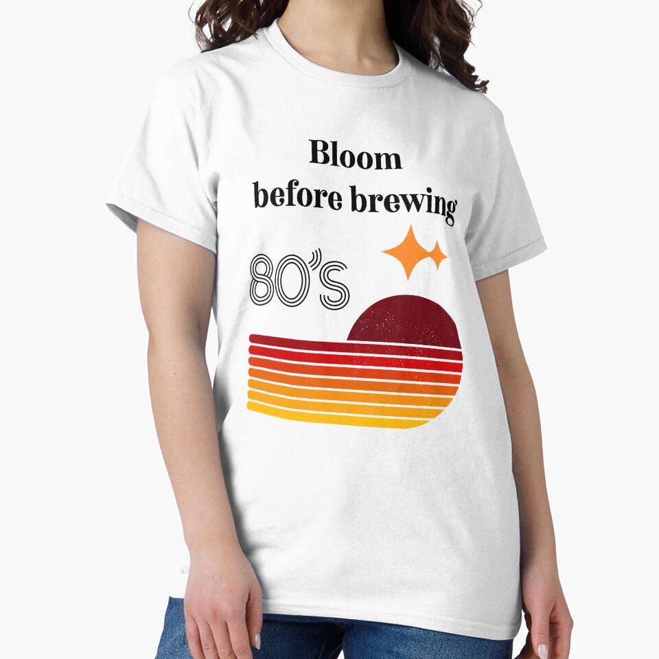 Coffee Education Shirt – Blooming Coffee Explained Tee by ChameraDesign