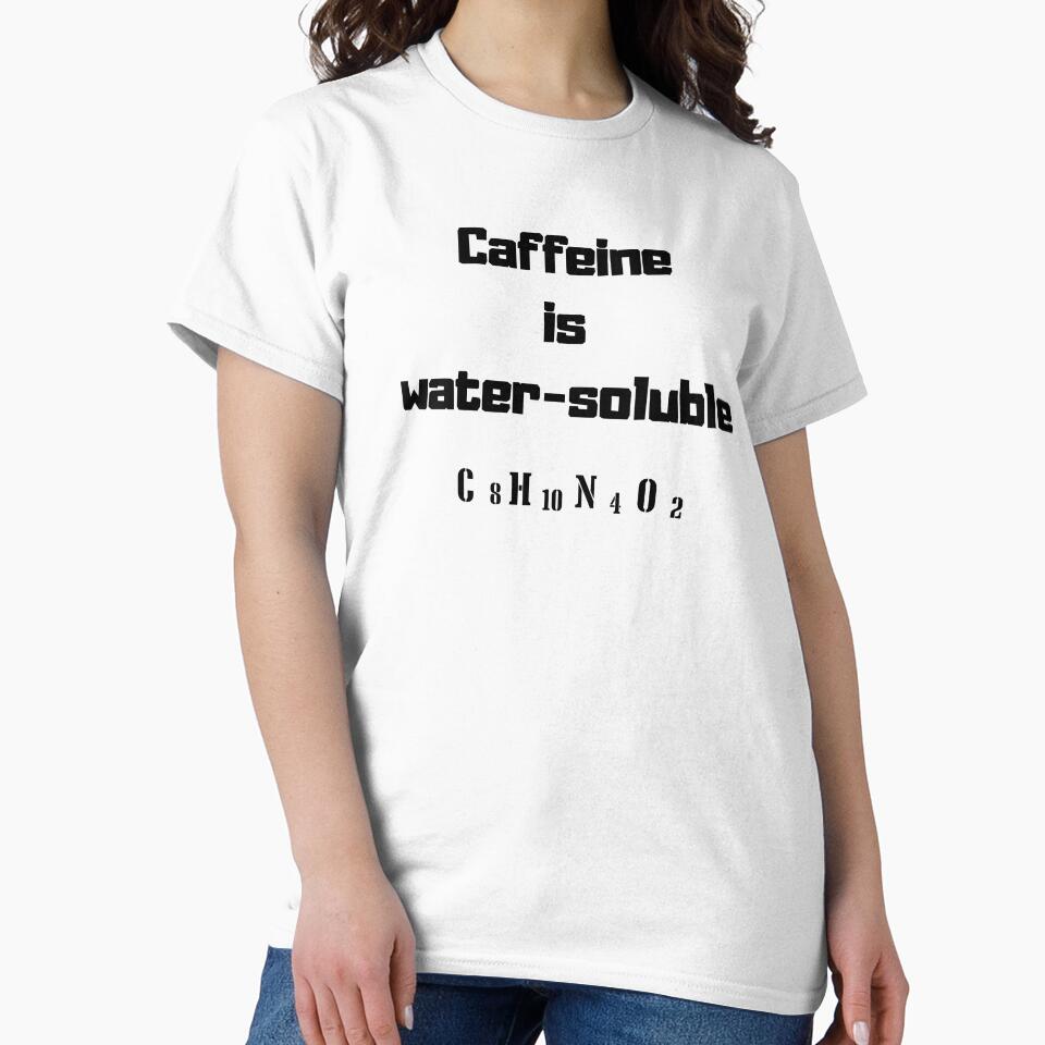 Coffee Science Shirt – Caffeine Solubility Explained Tee by ChameraDesign