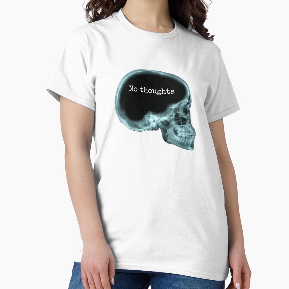 No Thoughts Head Empty Medical Skull X-Ray by Coon & Momo