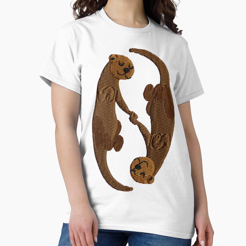 Kawaii Sleeping Otters by storiedthreads