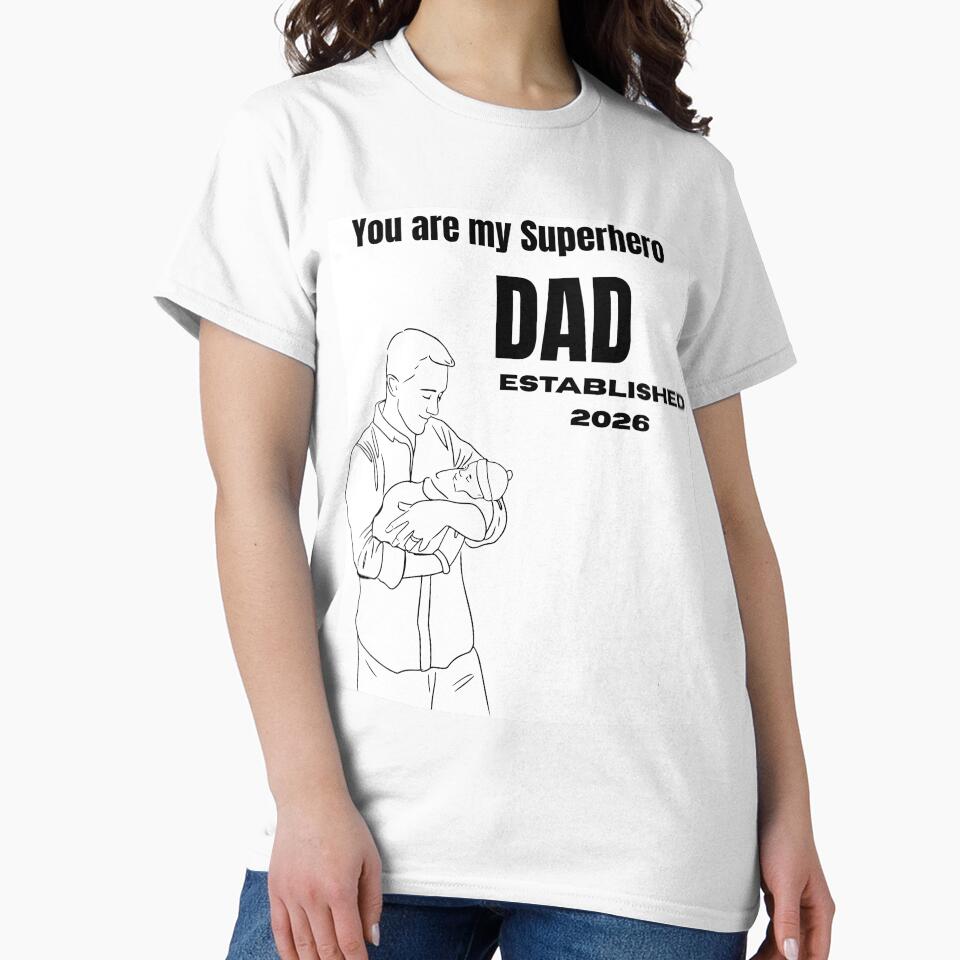 Superhero Dad Established 2026 Father's Day Design by JREEHBRAND