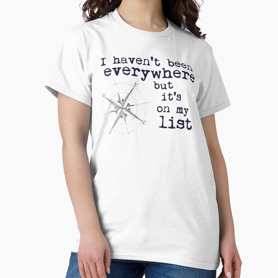 I haven't been everywhere but it's on my list - Travel Quote Susan Sontag by NewNomads