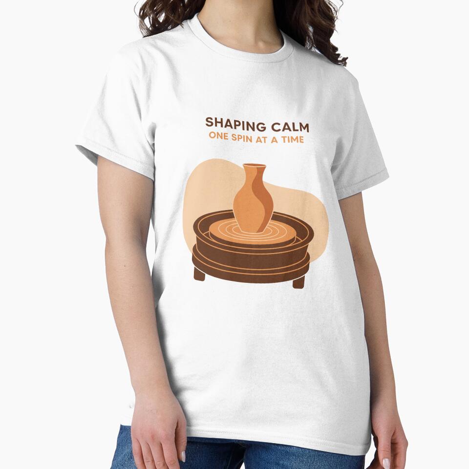 Shaping Calm One Spin at a Time - Minimalist Pottery Wheel by LockjowArt