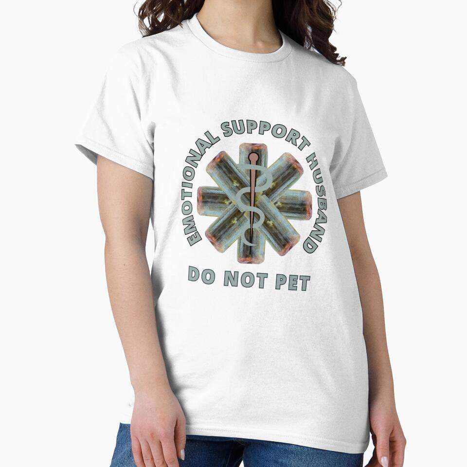 Emotional Support Husband Do Not Pet Tourmaline Powered Design by ArtDesignTp