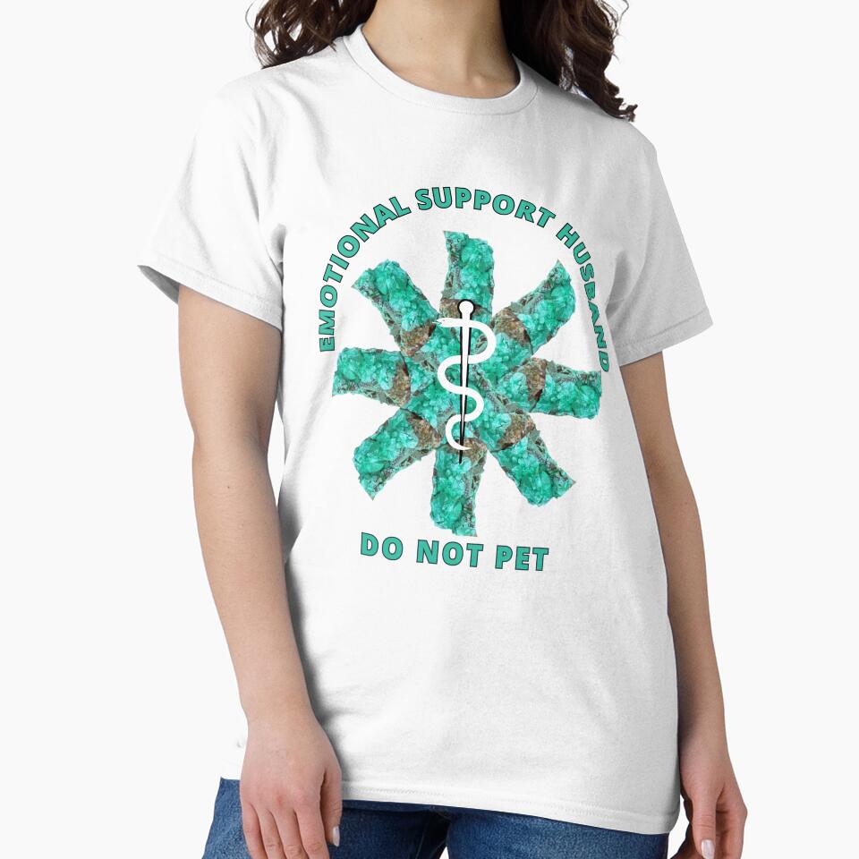 Emotional Support Husband Do Not Pet Malachite Powered Design by ArtDesignTp