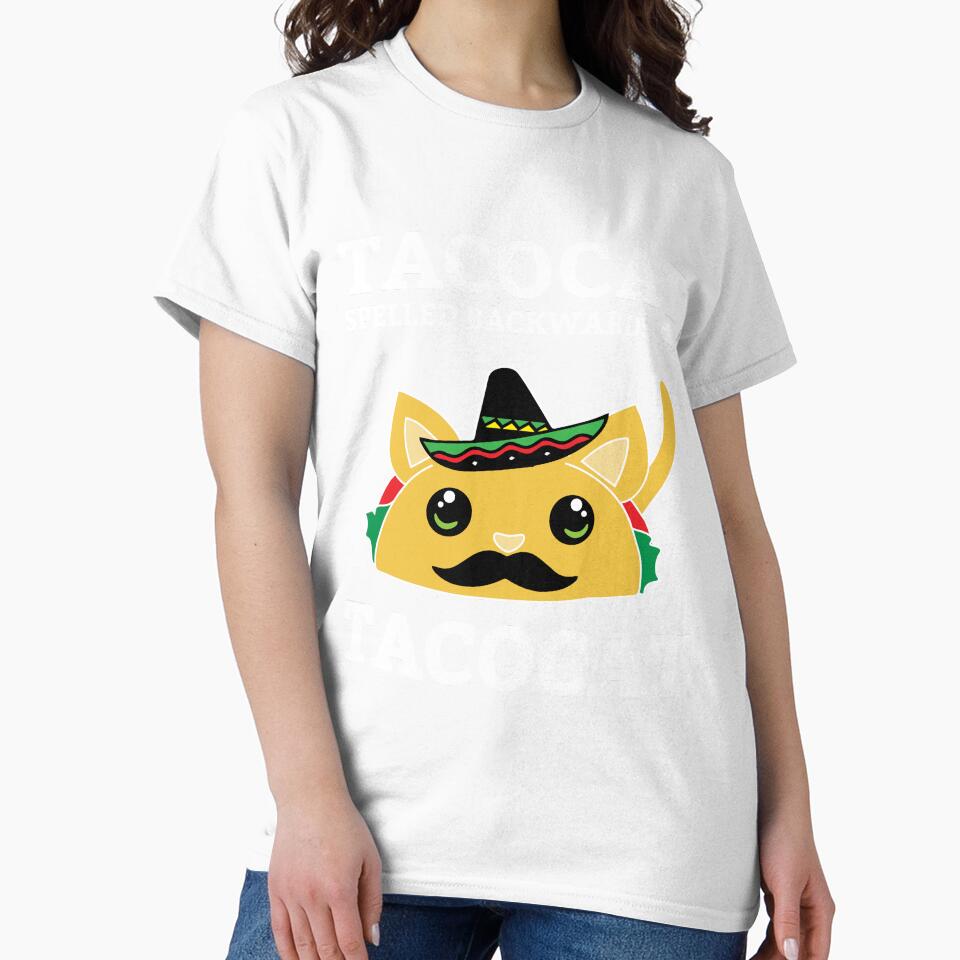 Tacocat Spelled Backward Is TACOCAT | Cute Taco Lover Shirt by Teemaniac