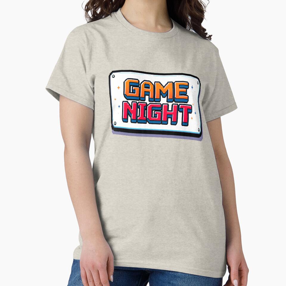 Game Night Retro Pixel Arcade Sign by Jollys-ArtShop