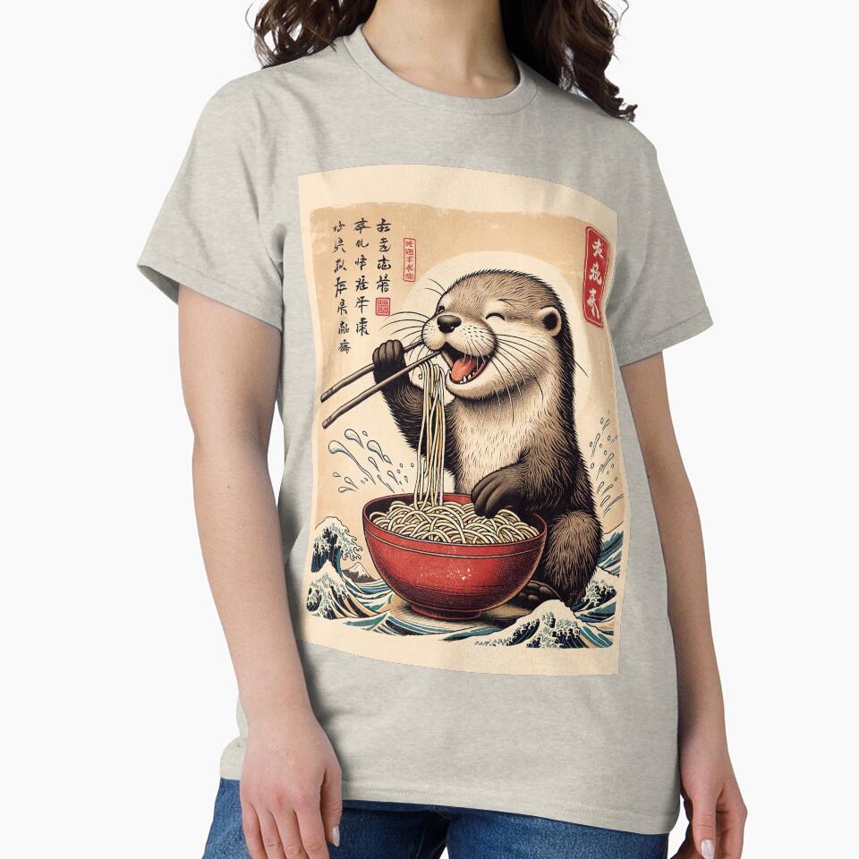 Otter Eating Noodles by M-Y-A-R-T-