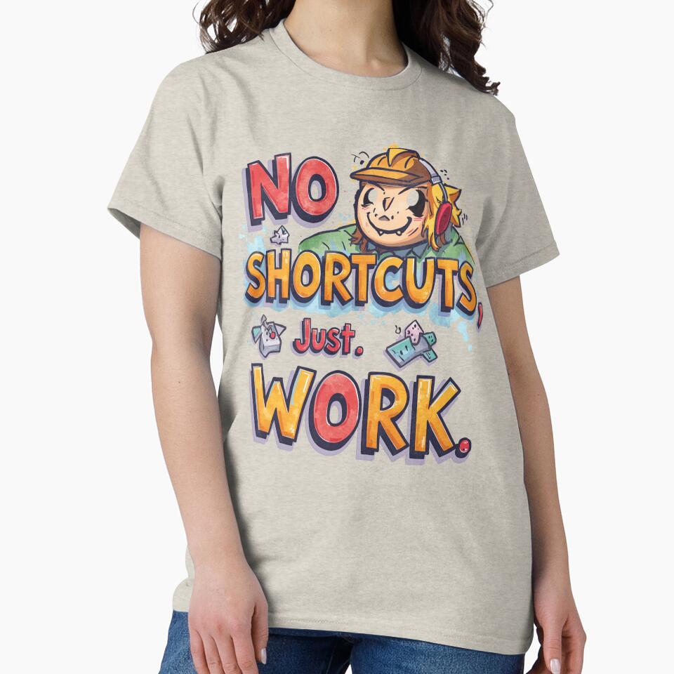 “No shortcuts, just work.” - Cerise Pink by Grixel's Paang Gala Shop