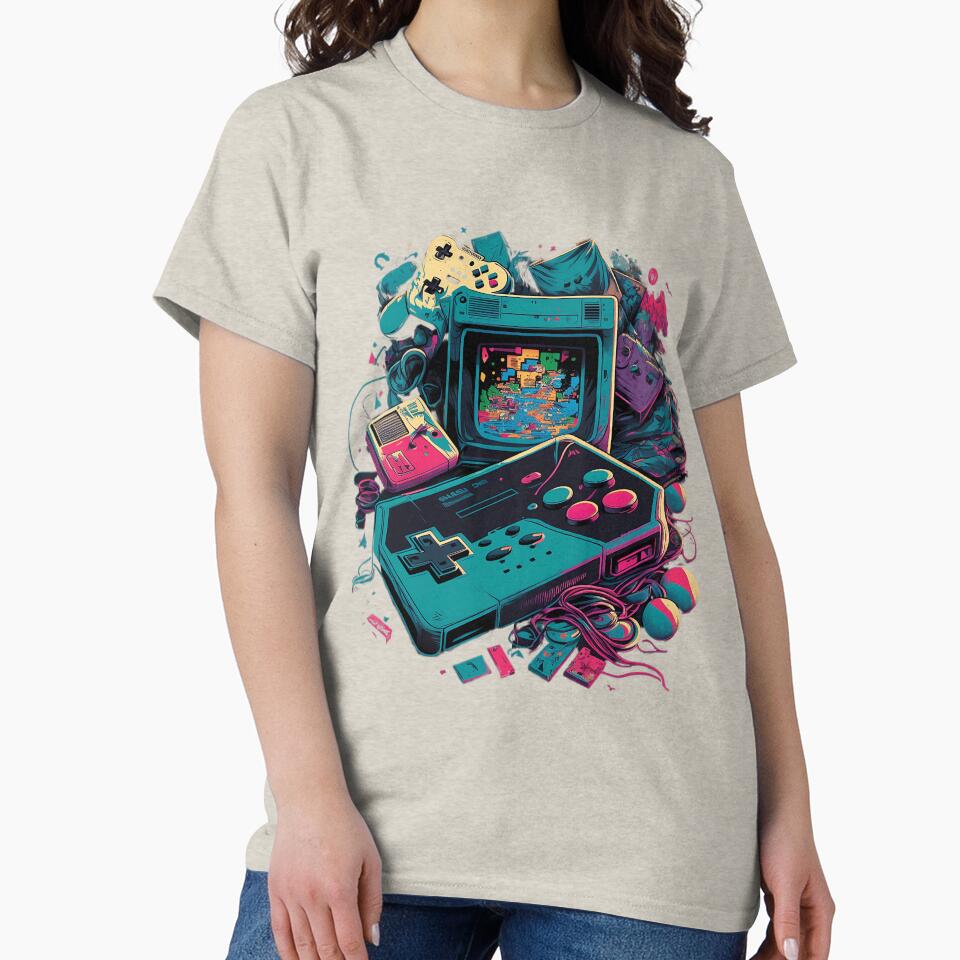 90s retro gaming with vivid colours by Xiangster987