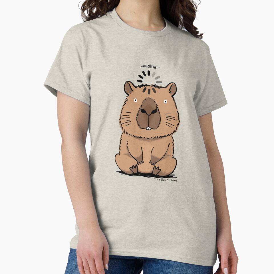 Funny Loading Capybara Cartoon Meme by Moody Critters