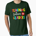 Teaching Future Leaders Colorful Teacher Quote Art by teeperfect