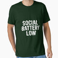 Social Battery Low Glitch Shirt Digital Aesthetic, brafdesign by Brafdesign