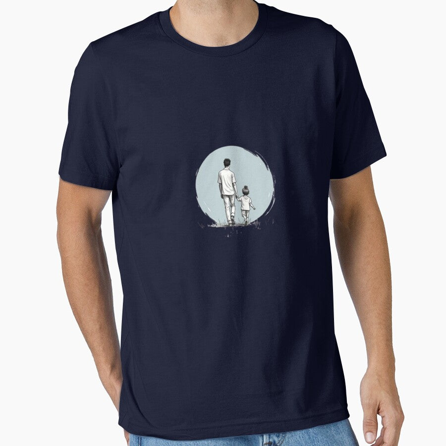 Minimalist Zen Dad - The Aura of Fatherhood by Larams Studio