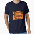 WARNING SIGN: PROFESSIONAL OVERTHINKER AND CRITIC, NOVELTY by AASparksDesigns
