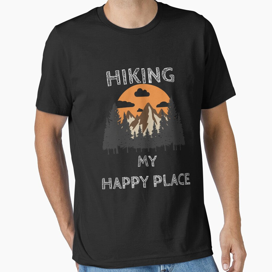 Hiking Is My Happy Place - Hikers Motivation by dylan150488