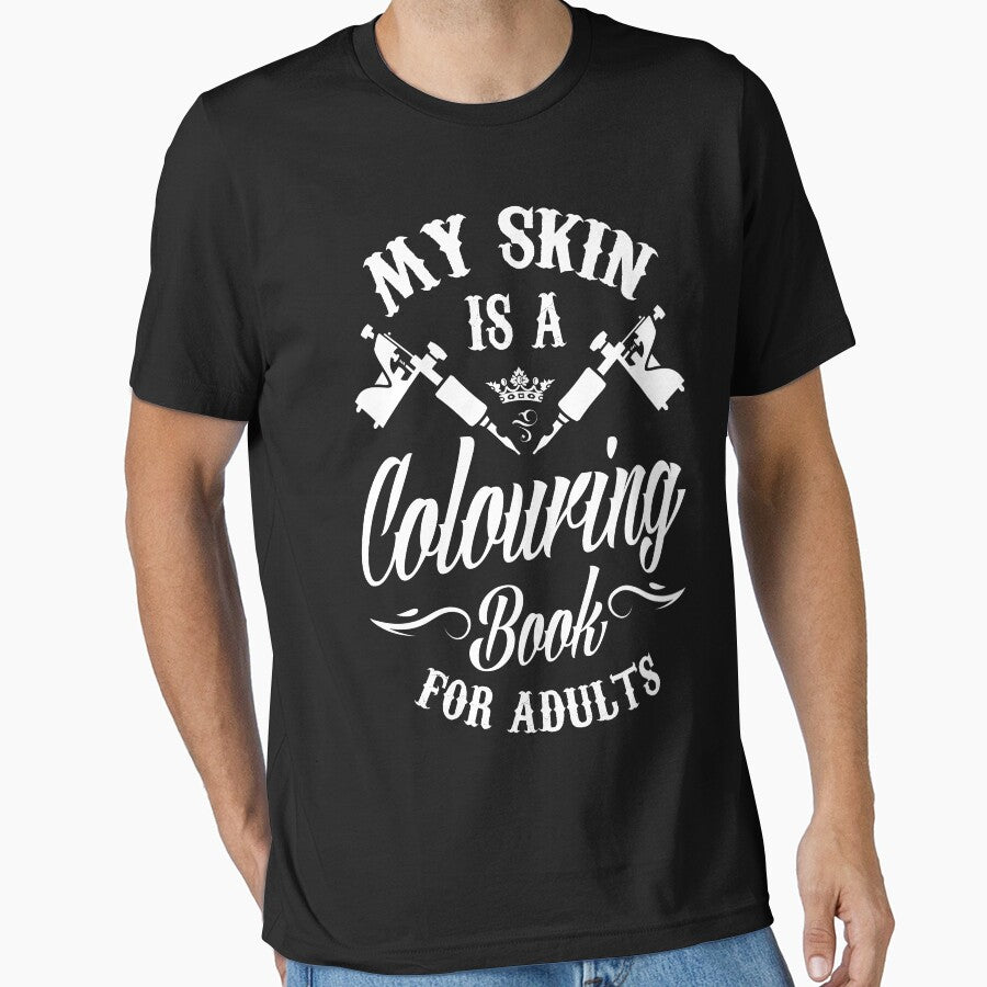 My skin is a colouring book for adults by nektarinchen