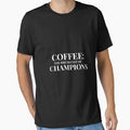 Coffee: The Breakfast of Champions Design For Dark Clothing by Coffee Vibes