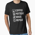 Coffee Pottery Dogs Repeat Pottery Clay Artist Pottery by GrahamEllis