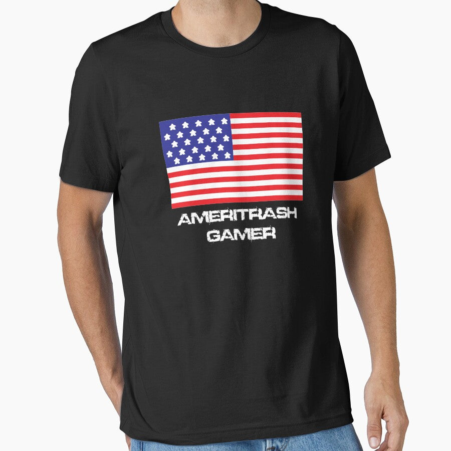 Ameritrash Gamer Board Game Inspired Graphic - Tabletop Gaming Meeple by MeepleDesign