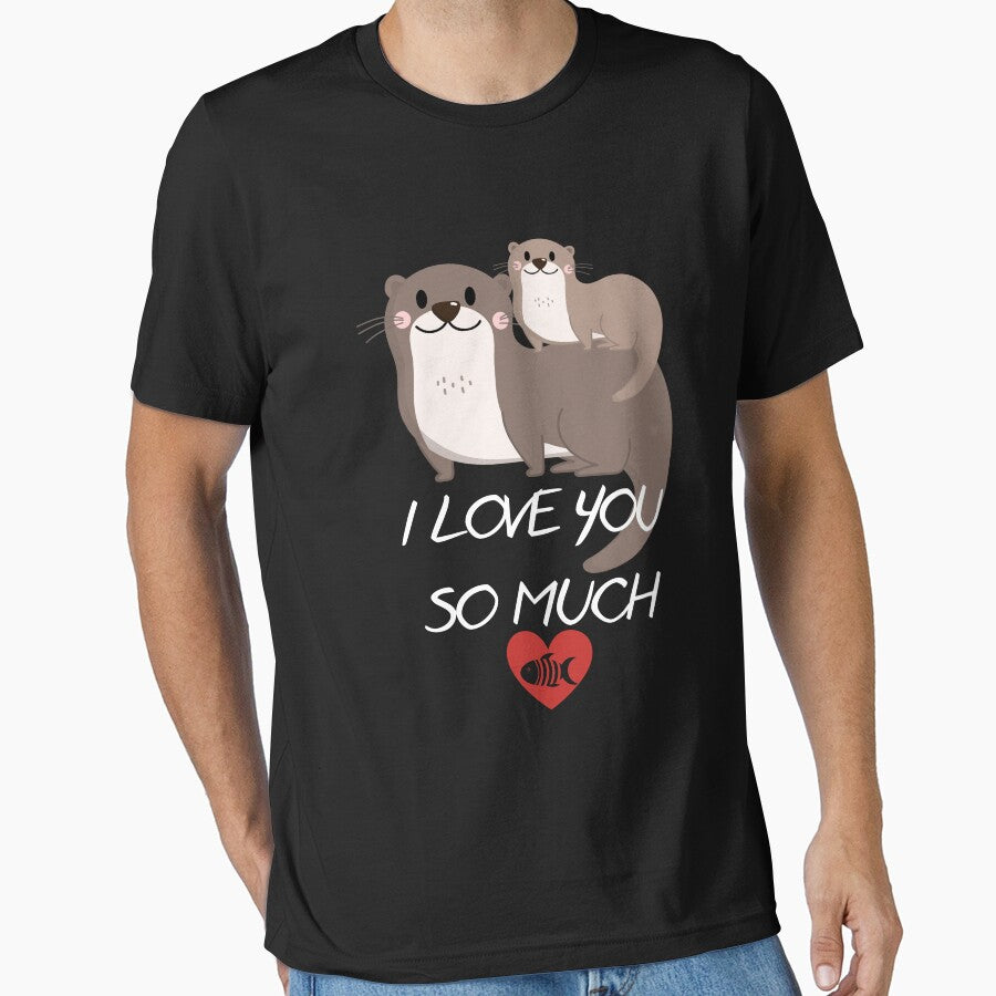 Significant Otters spiral t-shirt by Dailyanimal
