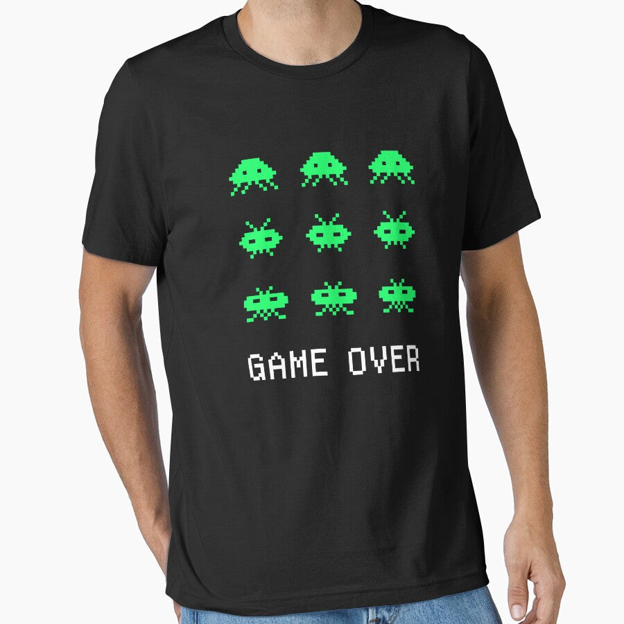 Game Over - Retro Arcade Gaming Pixel Art by Jam Jar