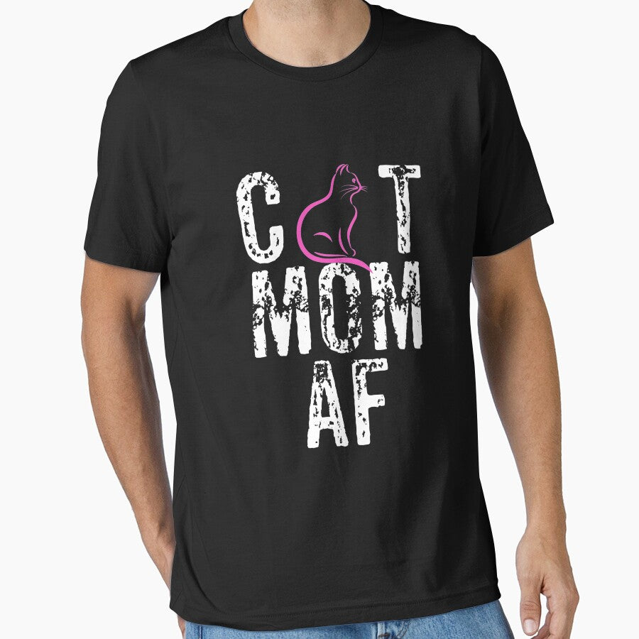 CAT MOM AF, Crazy Cat Mom, Cat Mom Gift, Crazy Cat Lady by Designs4Less