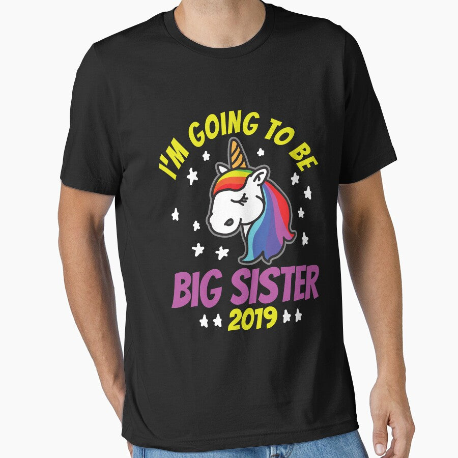 Big Sister Sibling Unicorn T-Shirt by 4tomic