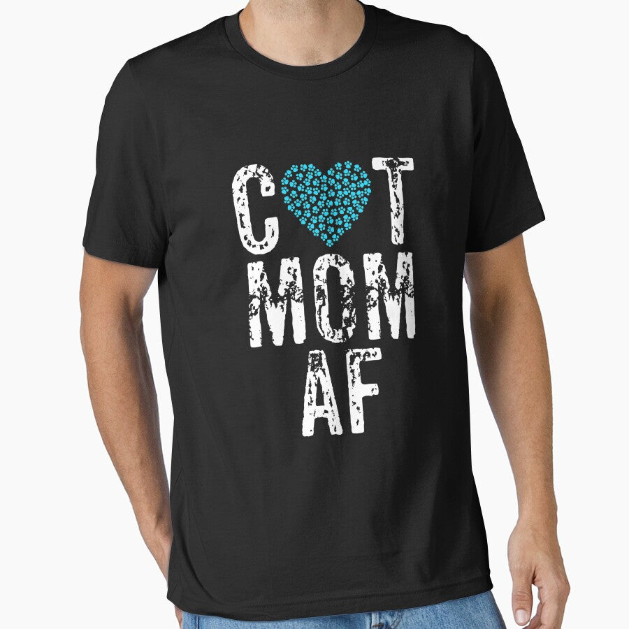 CAT Mom AF, Cat Paws, Crazy Cat Lady Gift, Cat Mom Gift by Designs4Less