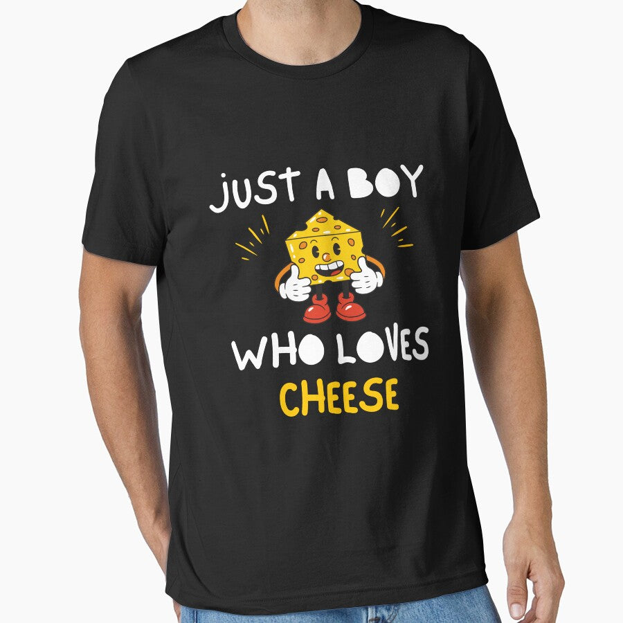 Just A Boy Who Loves Cheese Funny men Saying by kALENZI