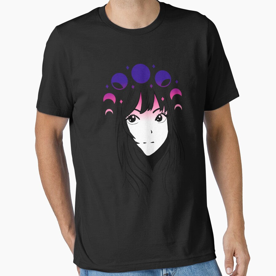 Anime Girl Moon Phase by RasmusIkola
