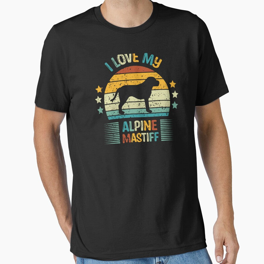 I Love My Alpine Mastiff Dog Owner Pet Parent by StickChic