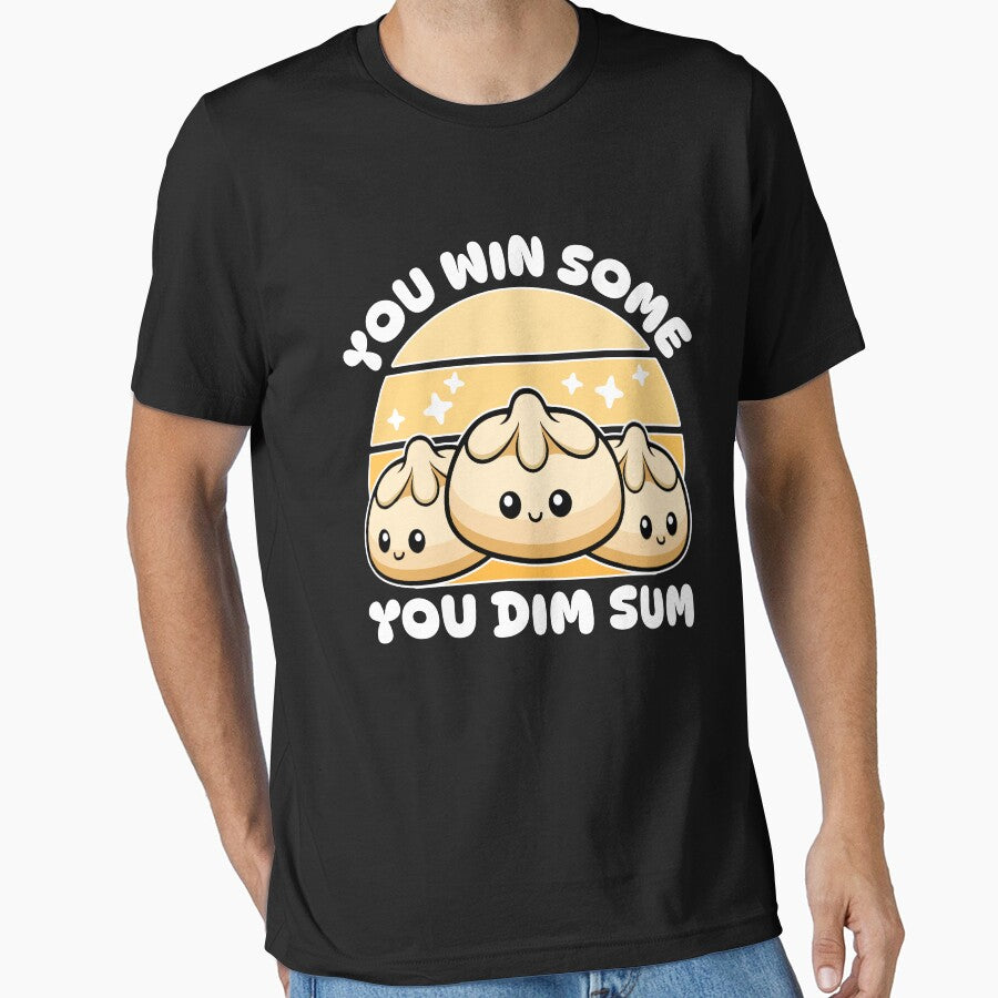 Funny Kawaii Dumpling Pun! You Win Some You Dim Sum! by PMCreative