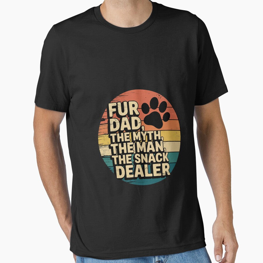 Dog Fathers Day Fur Dad The Man The Myth The Snack Dealer by FadeOfThrone
