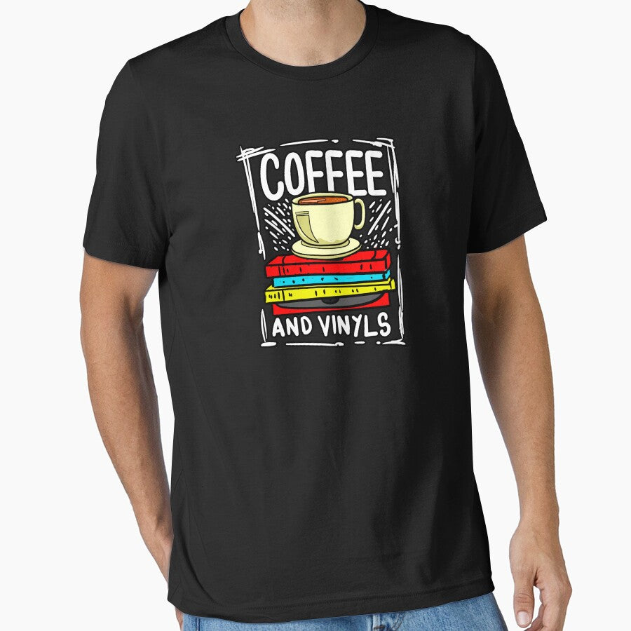 Coffee And Vinyl Records Gift for Music Collector by Músico Ilustre