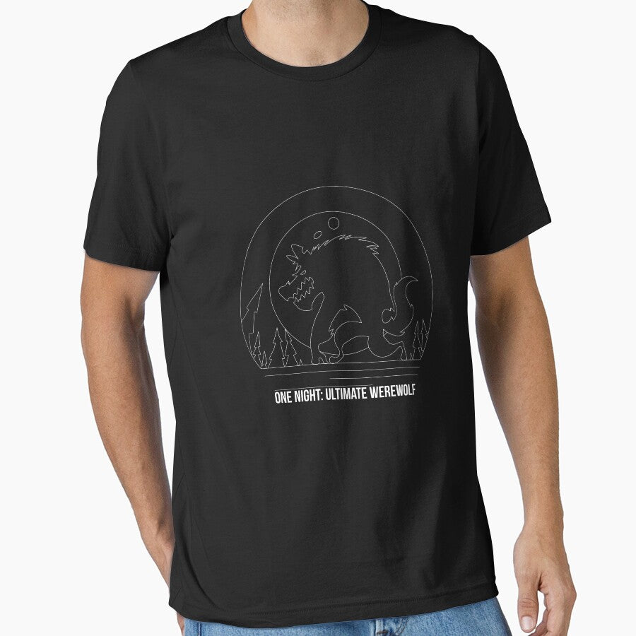 One Night Ultimate Werewolf Minimalist Line Art - Board Game Inspired Graphic - Tabletop Gaming  - BGG by MeepleDesign