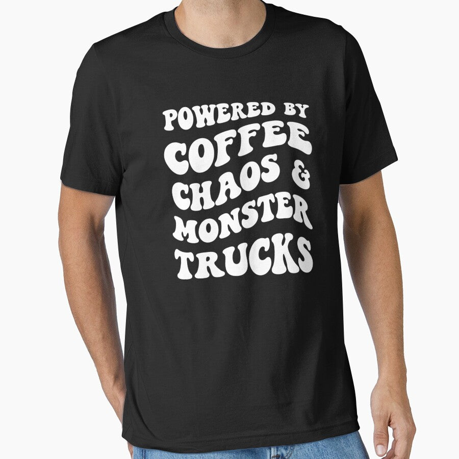 Powered By Coffee Chaos & Monster Trucks by krystalRomanart