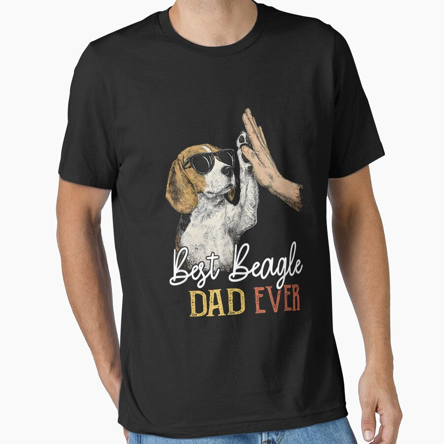 Best Beagle Dad Ever Men Daddy Dog Lover Fathers Day by KristineLi