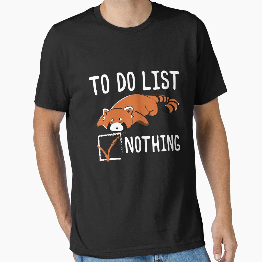 Red Panda To Do List Nothing Sleeping Lazy Red Panda Gear by DynamicDesign