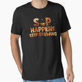 Sip Happens Keep Brewing Funny Coffee Quotes, Puns by DemureArtsy