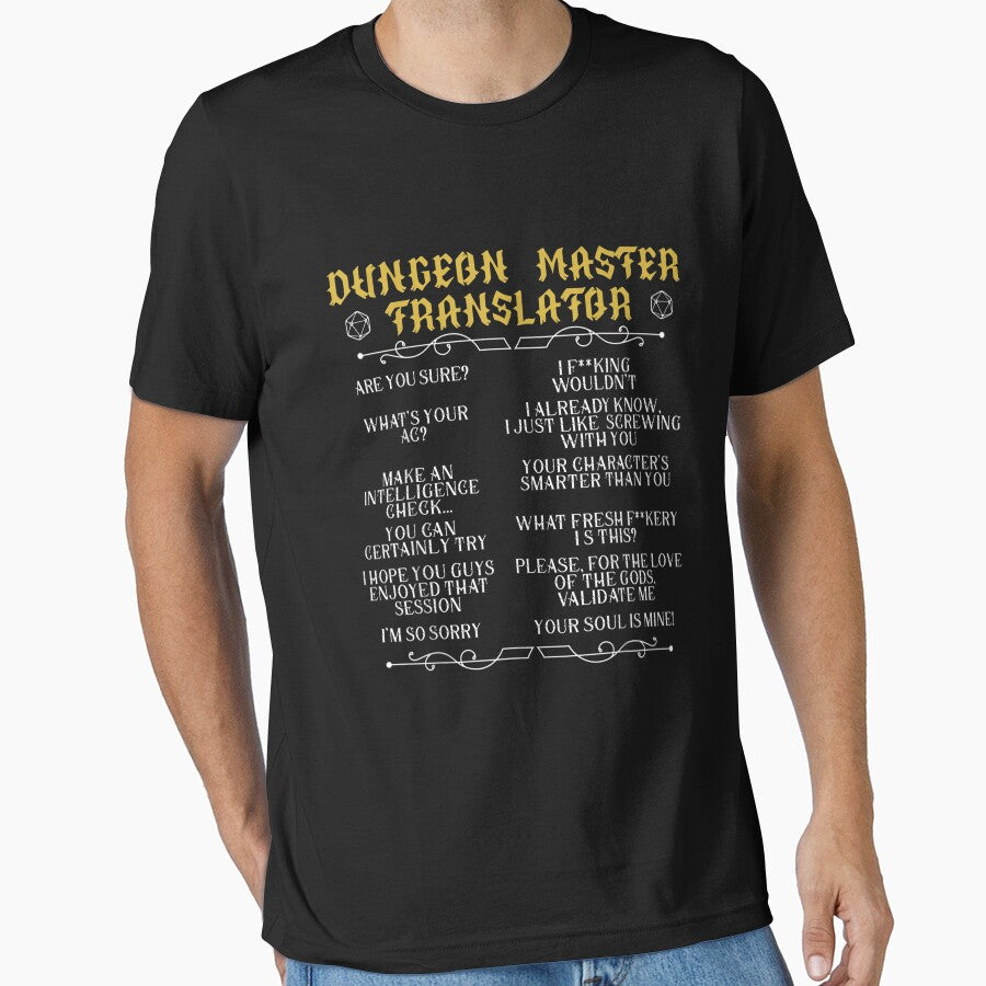 Gaming Master Tabletop Board Game RPG Gamer Gaming Dungeon T-Shirt by MCDOWELL1233