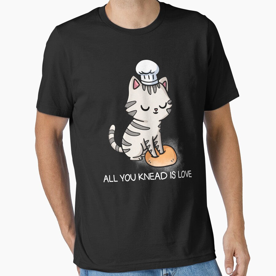 Baking Gift, All You Knead Is Love, Cat Love Baking | Cat Baking Biscuits by Mini Pandas